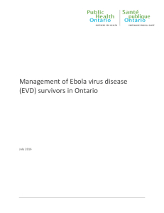 Management of Ebola virus disease (EVD)