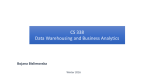 CS 338 Data Warehousing and Business Analytics