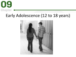 Chapter 9: Early Adolescence