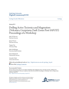 Drilling Active Tectonics and Magmatism (Volcanics, Geoprisms