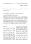 The efficacy of topical and oral ivermectin