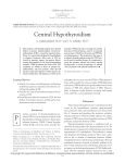 Central Hypothyroidism - e