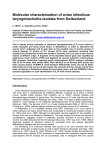 Molecular characterization of avian infectious laryngotracheitis