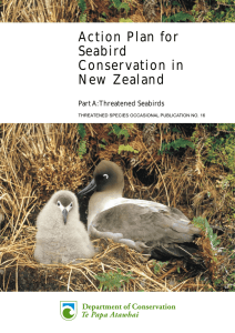 Action plan for seabird conservation in New Zealand. Part A