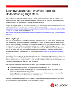 Understanding Digit Maps Tech Tip