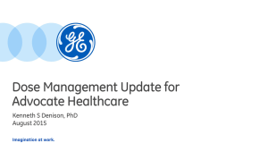 Dose Management Update for Advocate Healthcare