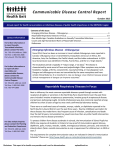 Communicable Disease Control Report