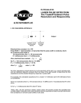 LASER PULSE DETECTION: The Tradeoff between Pulse