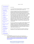 BSA`s 2009 Letter on Climate Change
