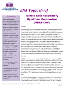 Coronavirus Strain (MERS-CoV) - Emergency Nurses Association