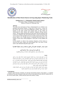 Identification of Dust Storm Sources in Iraq using Space
