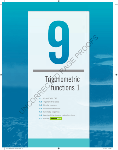 Trigonometric functions 1
