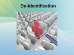 De-Identification
