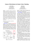 Fusion of Distributions for Radar Clutter Modeling