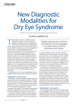 New Diagnostic Modalities for Dry Eye Syndrome