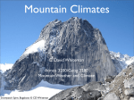 Lecture 05: Mountain Climates