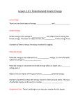 Examples of kinetic energy