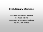 Introduction to Evolutionary Medicine 2015