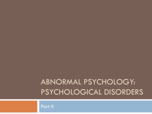 psychological disorders