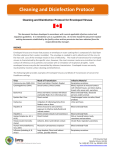 Cleaning and Disinfection Protocol