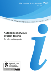 Cardiology - Autonomic nervous system testing