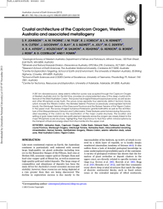 Crustal architecture of the Capricorn Orogen, Western Australia and