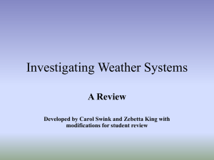 Investigating Weather Systems