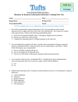 Biosafety in Research Laboratories Refresher Training Post-Test