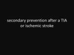 three principal strategies for secondary prevention