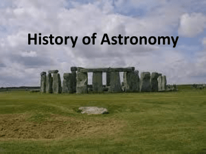 History of Astronomy