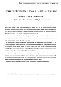 Improving Efficiency in Mobile Robot Task Planning through World