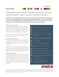 A high-performance, POSIX compatible, multicore real-time