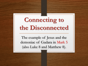“Connecting to the Disconnected” (Workshop