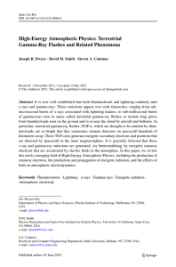 High-Energy Atmospheric Physics: Terrestrial Gamma