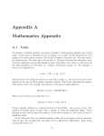 Math Appendix