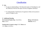 Classification of Organisms Why Classify?