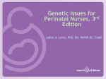 Genetic Issues for Perinatal Nurses, 3 rd Edition