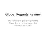 Global Regents Review