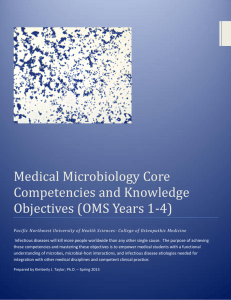 Medical Microbiology Core Competencies and Knowledge