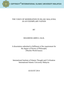 the voice of moderation in islam - Library : International Islamic