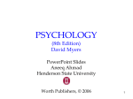 PSYCHOLOGY (8th Edition) David Myers