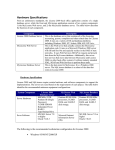 Hardware Specifications