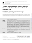 Tailored telemonitoring in patients with heart failure