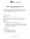 SearchDisasterRecovery.com service level agreement template