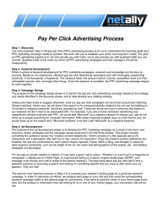 Pay Per Click Advertising Process