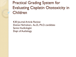 Practical Grading System for Evaluating Cisplatin