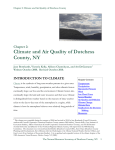 Chapter 2: Climate and Air Quality of Dutchess County, NY