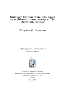 Ontology learning from text based on multi