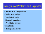 Analysis of Proteins and Peptides