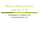 Real-ear Measurements with the A-35